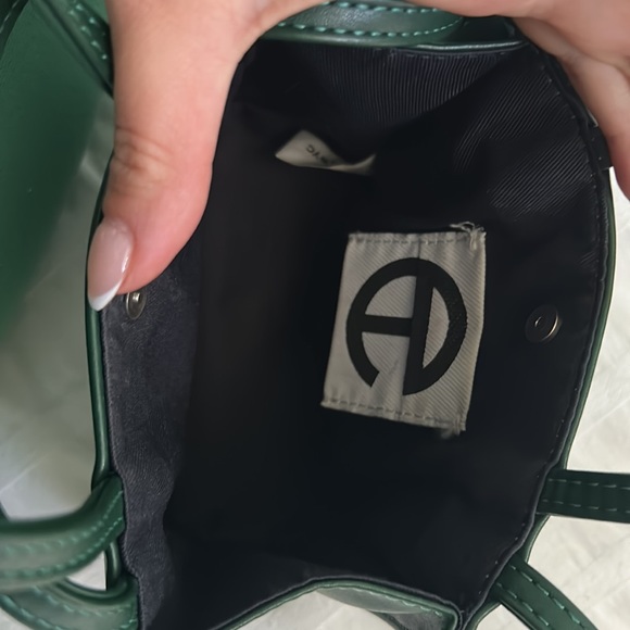 TELFAR Dark Green Small Shopping Bag - Picture 3 of 7